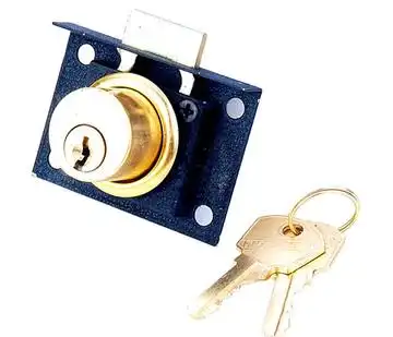 书桌抽屉衣柜锁柜门锁短芯橱柜暗锁家具锁柜子锁三环牌抽屉锁