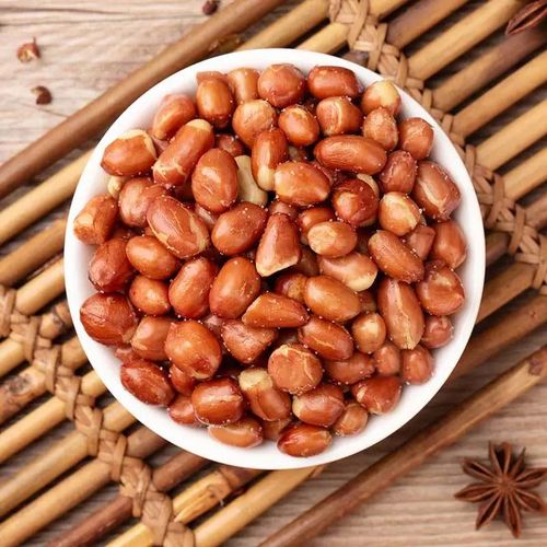 新油炸花生米熟红皮咸香味原味香酥下酒菜休闲零食餐饮散装批发