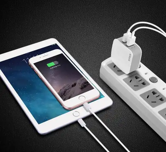 苹果充电器iphone手机6s快充xr安卓iphonex插头5多口7plus通用|珍珠白