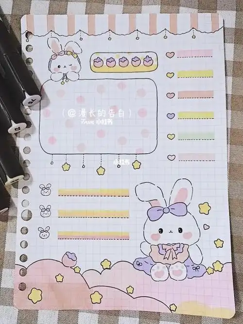 可爱简笔画呆萌手帐可爱简笔画呆萌手帐少女