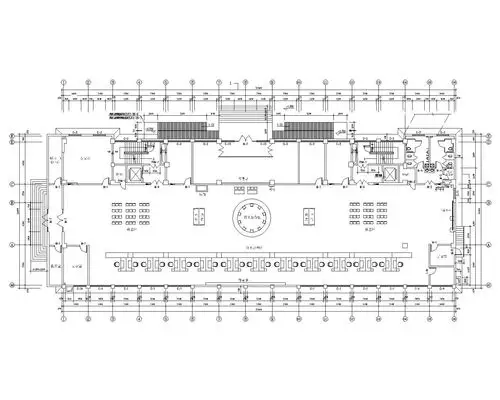 500平米办公楼平面设计图