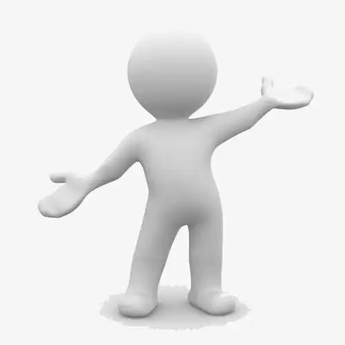 白色小人免抠素材免费下载_觅元素51yuansu.com