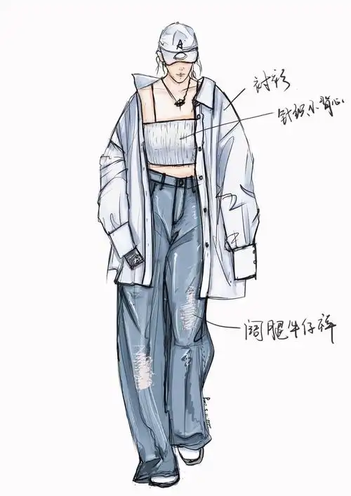 服装设计效果图练搞2