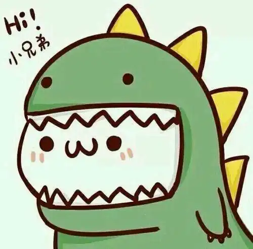 卡通小恐龙简笔画头像