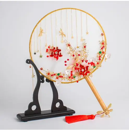 古典团扇古风扇子女中式婚礼新娘秀禾服配饰结婚礼喜字新款萱楚