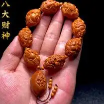 橄榄核手串2025五子弥勒苏工名家纯手工橄榄核雕刻橄榄胡把件