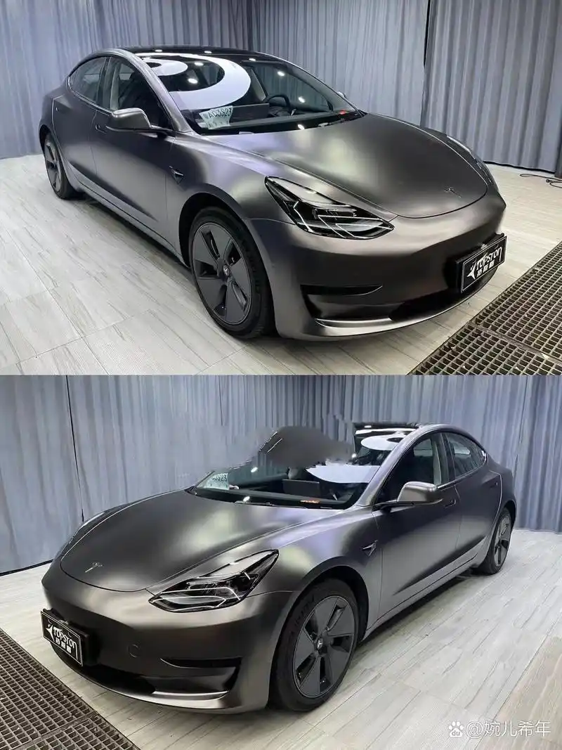 特斯拉改色|快收藏起来96这几款好看的颜色  特斯拉model3真的无论