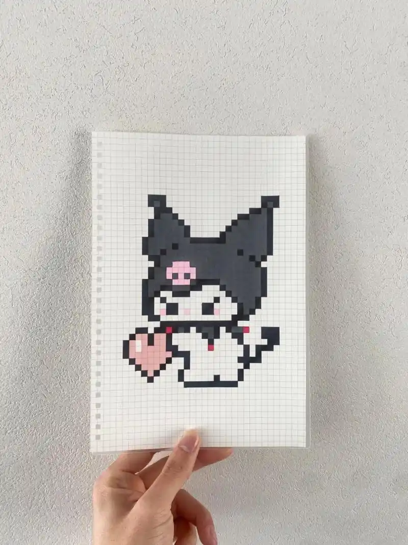 像素画:又一只库洛米7815 像素图纸原创:9696 网格本:b5