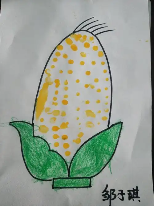 手指点画,点出精彩——小二班开展美术教学活动