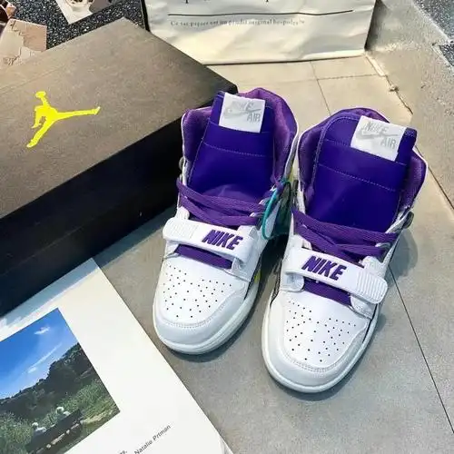 【官方旗舰】运动鞋男美国队长aj312魔术贴低帮气垫板鞋学生情侣篮球