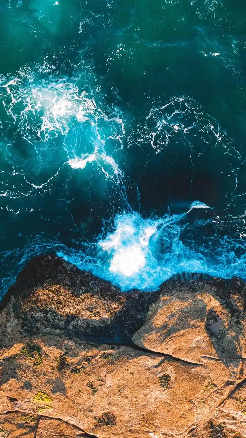 海水无风时,波涛安悠悠.#高清壁纸 #治愈系风景 #一起看海 - 抖音