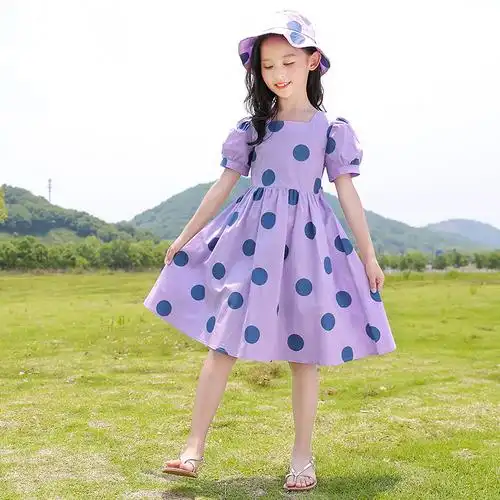 女童夏季连衣裙2021新款洋气公主裙子