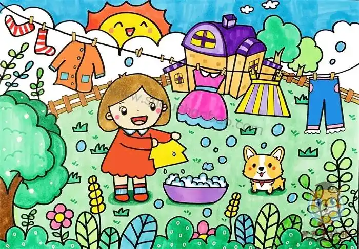 劳动儿童画一等奖