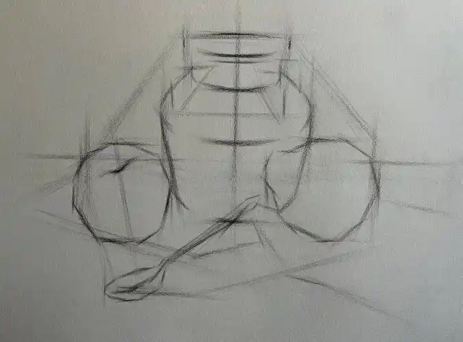 美术生集训  #美术联考  #零基础素描  #美术生的日常  #素描静物