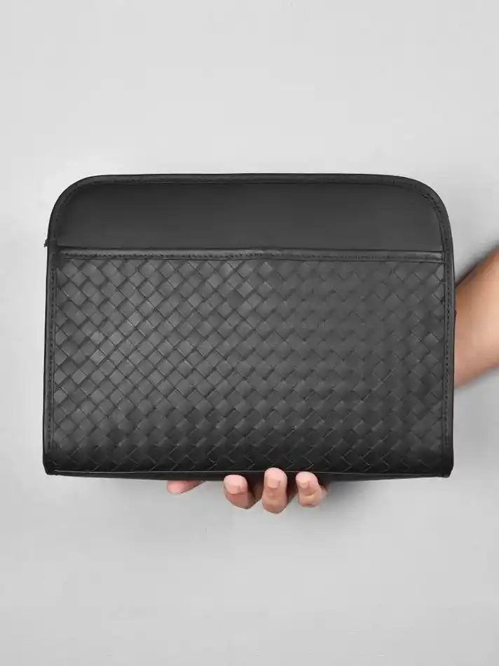 个性设计感男士编织手拿包.【全新上架!个性设计感手 - 抖音