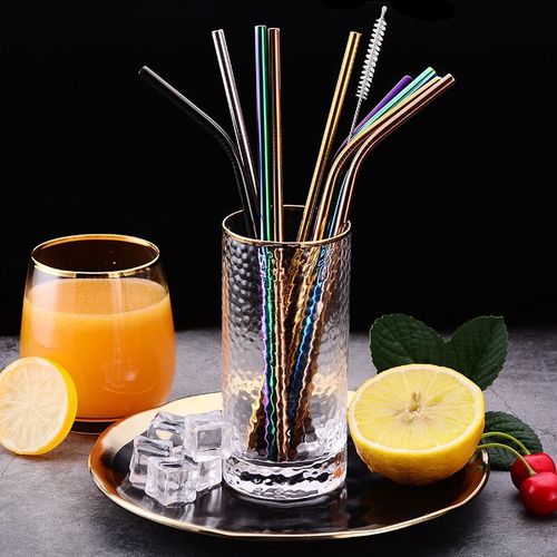 304不锈钢吸管非一次性环保金属弯头创意咖啡饮料奶茶粗孕产妇用