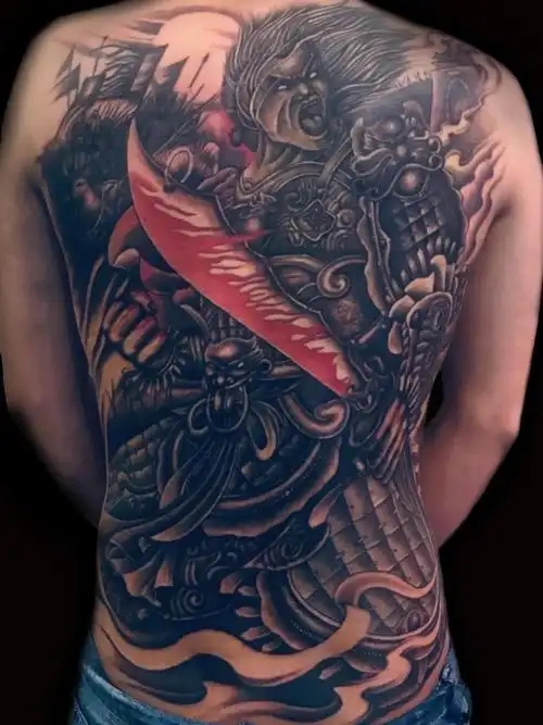 杀神白起_纹身图案手稿图片_雕羽的纹身作品集