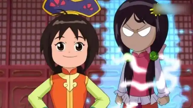 甜心格格,小时候的动画片,难得柔柔对格格生气