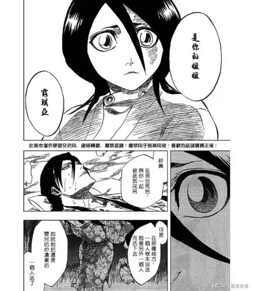 这里加点题外话,之后绯真遇到了当时尸魂界四大家族之首的朽木家的