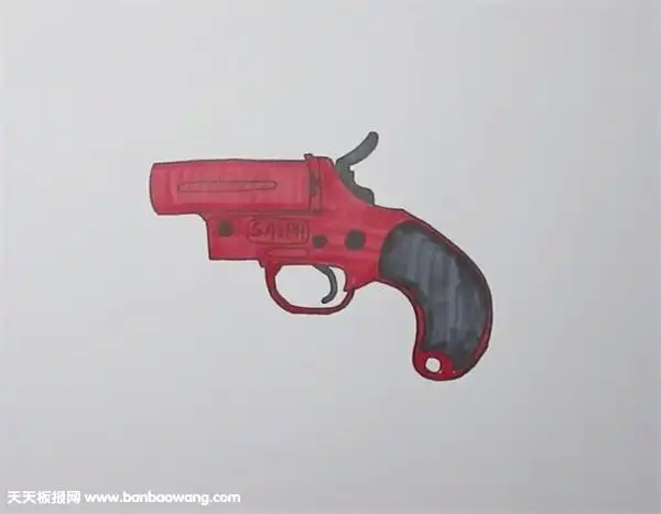 信号枪简笔画