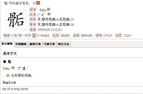 骨加后读什么字