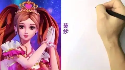 创意手绘精灵梦叶罗丽 小伙伴们喜欢的莫纱校服装