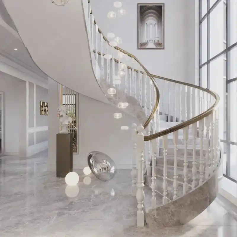 旋转楼梯 跃层客厅,180㎡欧式城堡大气场,鑫住工o6惊艳来袭!
