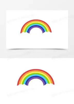 创意矢量小彩虹免抠元素