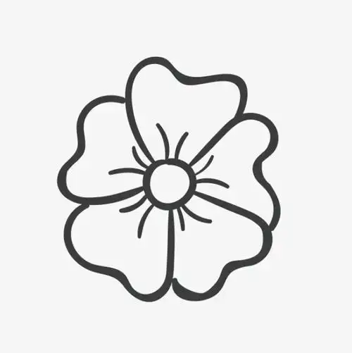 黑白线条,简笔画,简约