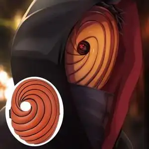 日本动漫火影忍者宇智波带土头套cosplay万圣节恐怖全脸面具