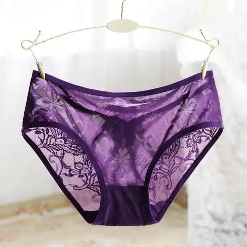 【新款】厂家直销性感镂空细带交叉性感蕾丝内裤 冰丝女士内裤女