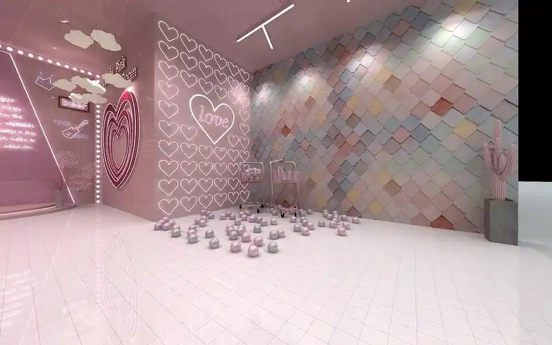 网红打卡直播间3d效果图设计制作|三维|其他三维|思海设计 - 原创作品