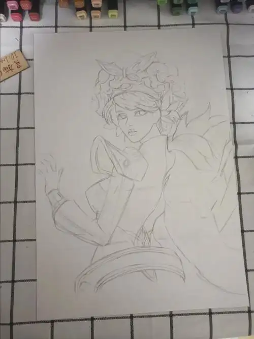 虞姬霸王别姬起稿过程