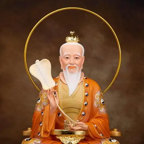 三清清道神像新款太上老君元始灵宝道德天尊摆件