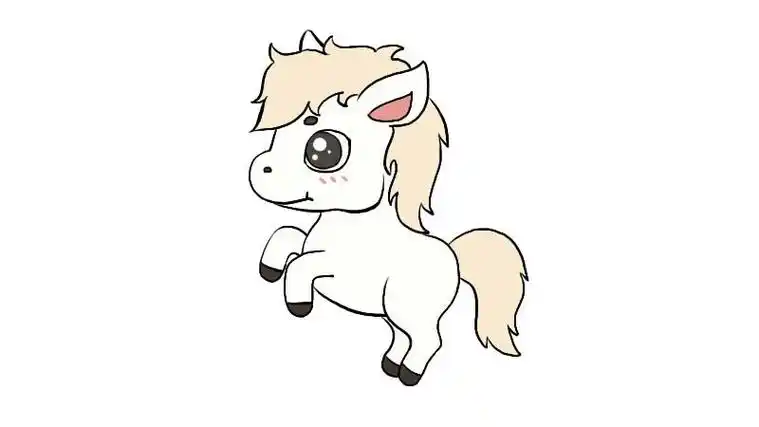 幼儿简笔画马的画法幼儿宝宝启蒙画马的画法-儿童简笔画大全马简笔画