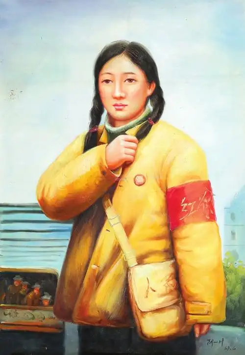 胡一川 油画红卫兵