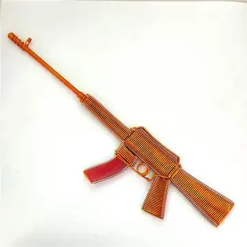 【m416】冲锋枪模型金属模型泰国铝丝工艺品 礼品家居摆件
