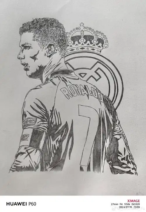 足球##画画##手绘##c罗