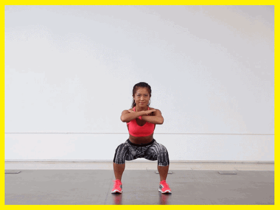 动作2 静止深蹲