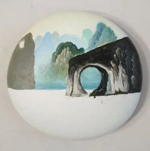 石头画桂林山水