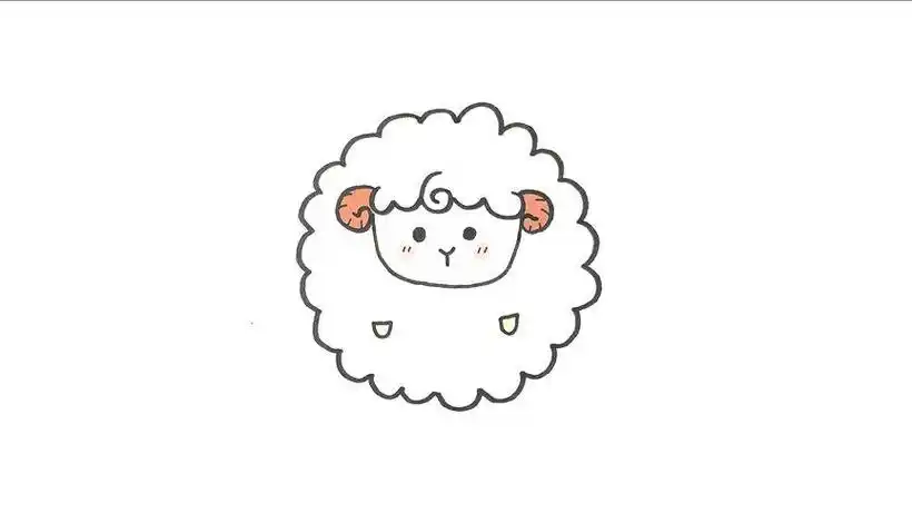小羊动漫简笔画