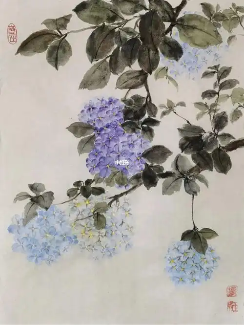 何盼的国画生活  #绿芜小馆授课老师@何盼的国画生活花卉小写意百篇