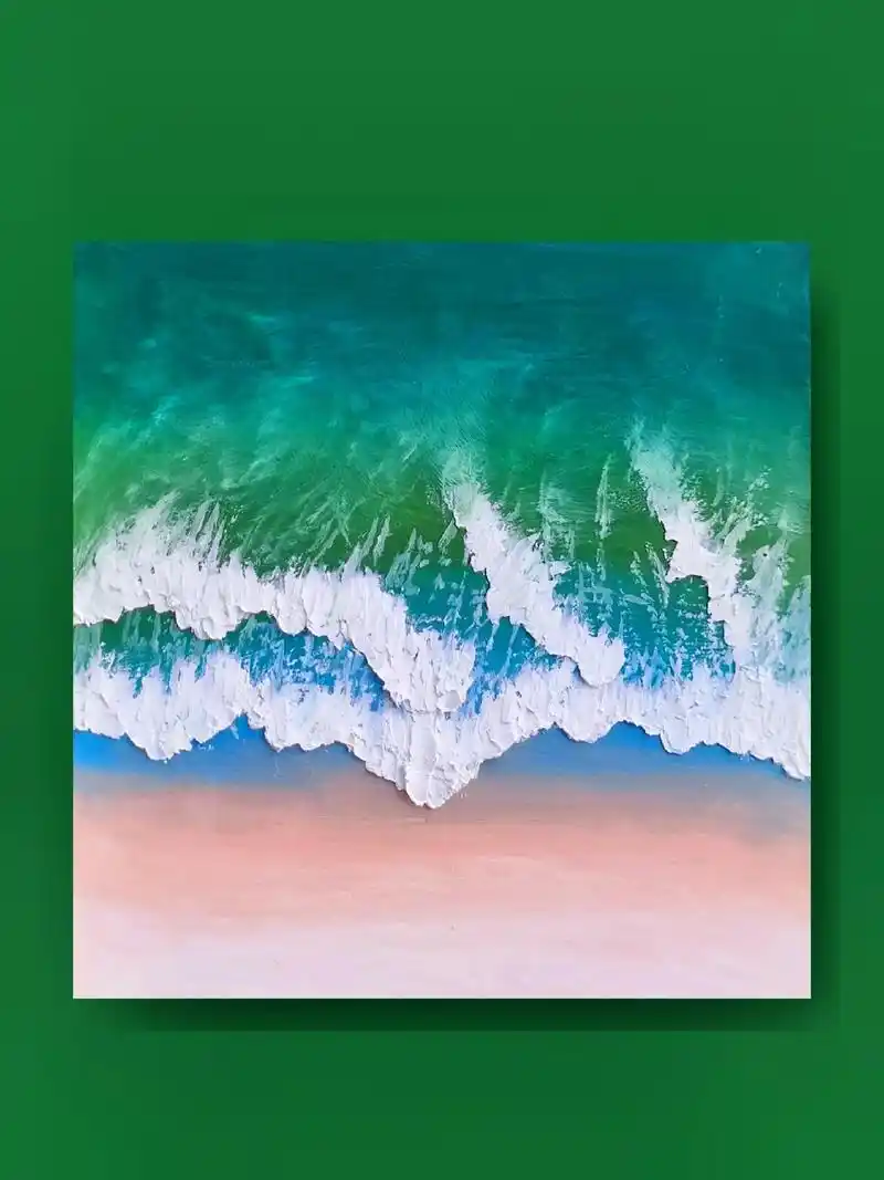 油画棒教程-治愈系风景画 #高尔乐 绘画作品,新手入门简单小 - 抖音