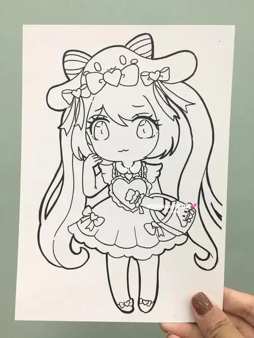 1661546615更新中|初级动漫女生人物(附线稿)