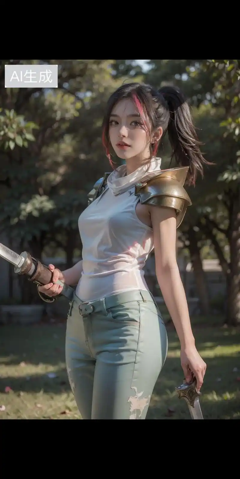 我渴望有价值的对手.#ai绘图 #lol #剑姬 #美女壁纸 - 抖音