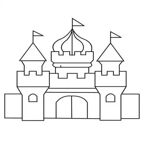 简笔画城堡 简笔画城堡简单又漂亮
