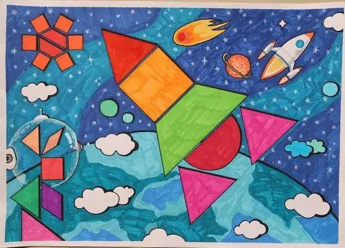 七巧板创意画参考作品