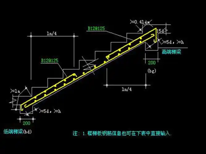 楼梯钢筋计算(word,共5页)