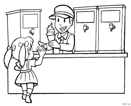 小摊-简笔画图片-儿童资源网手机版