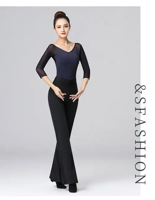 形体服女上衣连体形体课服装艺考舞蹈服芭蕾走秀礼仪导师服女形体连体